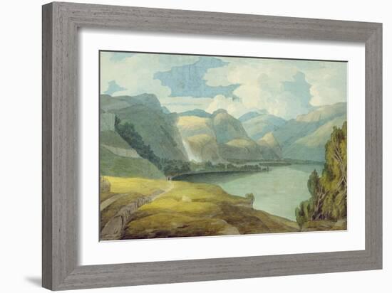 Derwentwater Looking South, 1786-Francis Towne-Framed Giclee Print