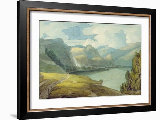 Derwentwater Looking South, 1786-Francis Towne-Framed Giclee Print