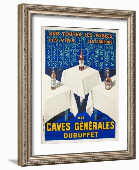 Des Caves Generales Dubuffet French Wine and Spirits Poster-null-Framed Giclee Print