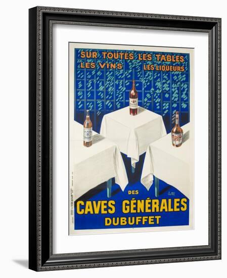 Des Caves Generales Dubuffet French Wine and Spirits Poster-null-Framed Giclee Print