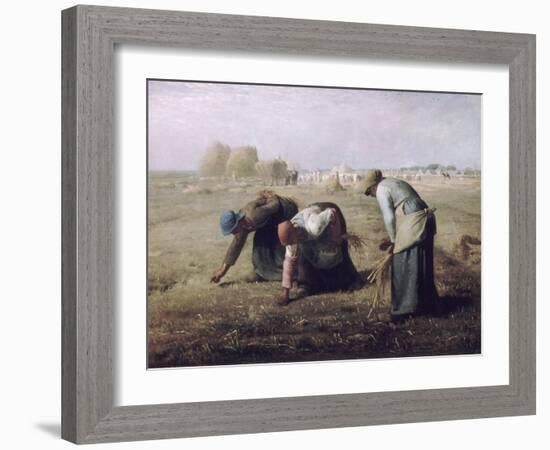 Des Glaneuses (The Gleaners)-Jean-Fran?ois Millet-Framed Giclee Print