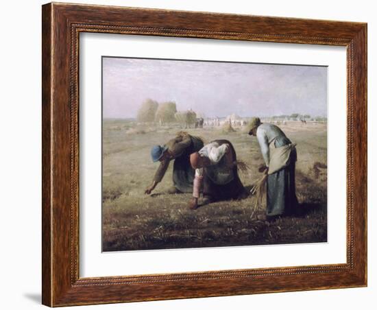 Des Glaneuses (The Gleaners)-Jean-Fran?ois Millet-Framed Giclee Print