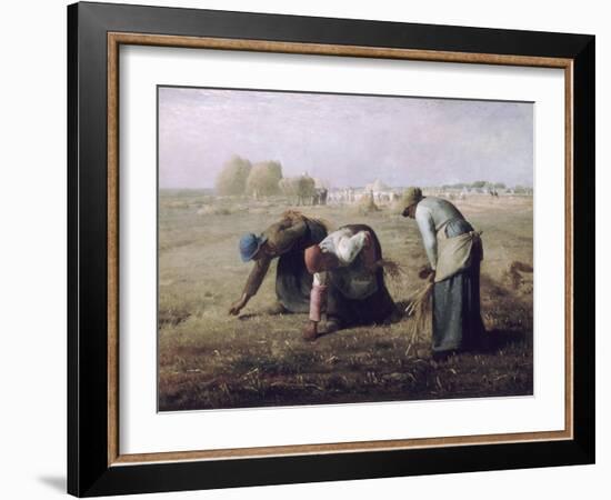 Des Glaneuses (The Gleaners)-Jean-Fran?ois Millet-Framed Giclee Print