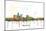 Des Moines Iowa Skyline MCLR 1-Marlene Watson-Mounted Giclee Print