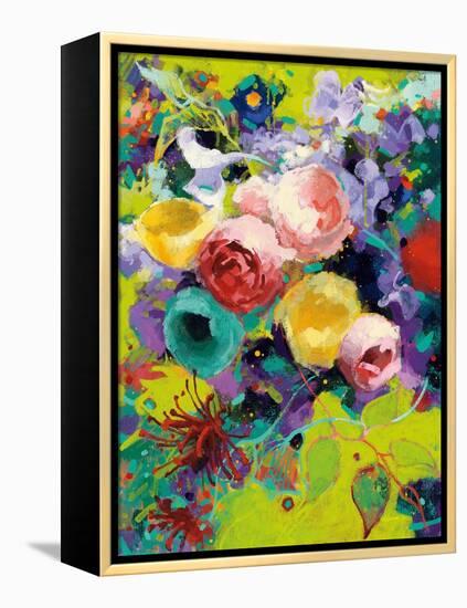 Des Roses-Shirley Novak-Framed Stretched Canvas