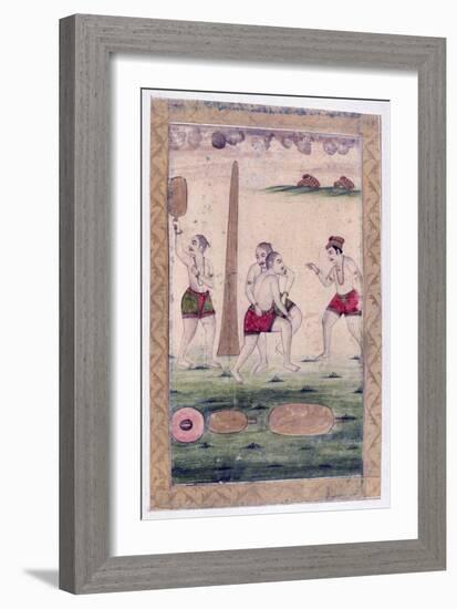 Desakha Ragini, Ragamala Album, School of Rajasthan, 19th Century-null-Framed Giclee Print