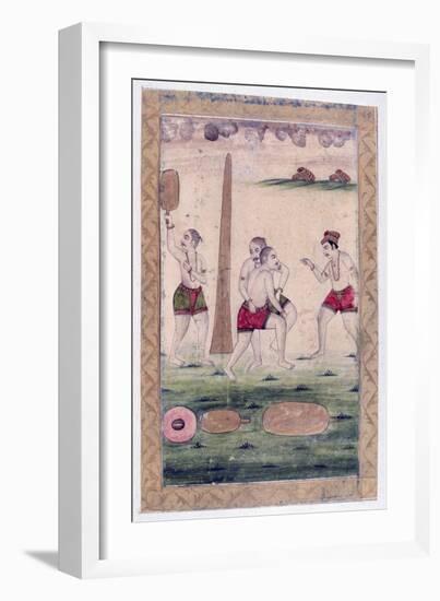 Desakha Ragini, Ragamala Album, School of Rajasthan, 19th Century-null-Framed Giclee Print