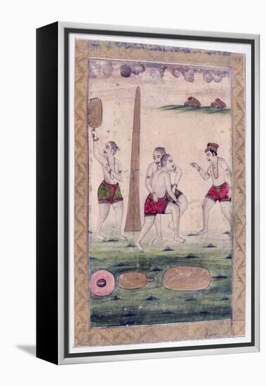 Desakha Ragini, Ragamala Album, School of Rajasthan, 19th Century-null-Framed Premier Image Canvas