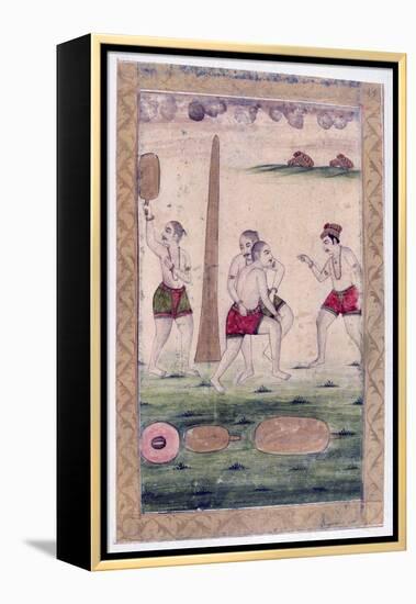Desakha Ragini, Ragamala Album, School of Rajasthan, 19th Century-null-Framed Premier Image Canvas
