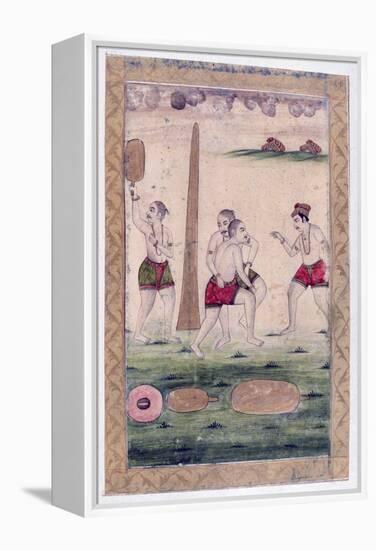 Desakha Ragini, Ragamala Album, School of Rajasthan, 19th Century-null-Framed Premier Image Canvas