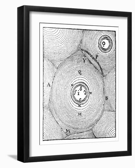 Descartes' Model of the Universe, 1668-null-Framed Giclee Print