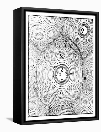 Descartes' Model of the Universe, 1668-null-Framed Premier Image Canvas