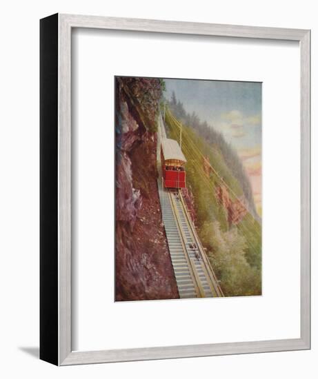 'Descending the Stanserhorn - A Swiss Mountain Railway', 1926-Unknown-Framed Giclee Print