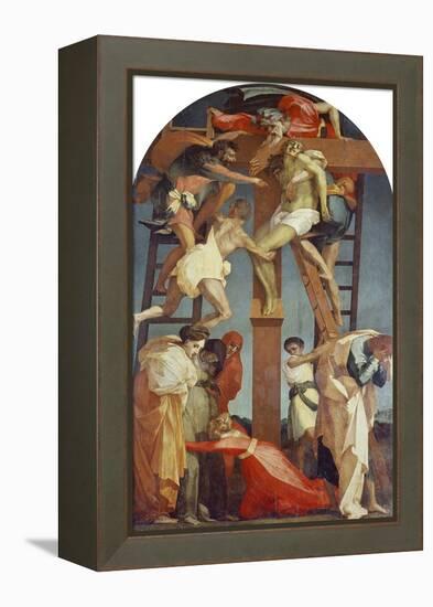 Descent from the Cross, 1521-Rosso Fiorentino (Battista di Jacopo)-Framed Premier Image Canvas