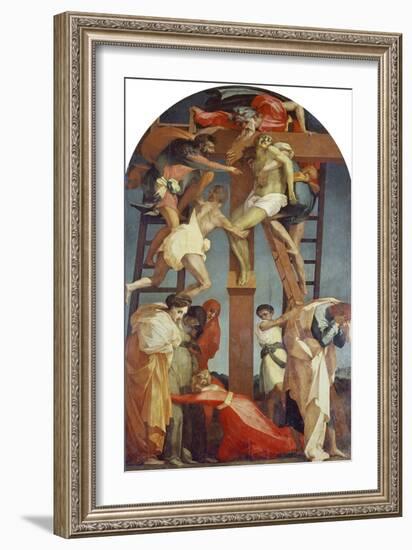 Descent from the Cross, 1521-Rosso Fiorentino (Battista di Jacopo)-Framed Giclee Print