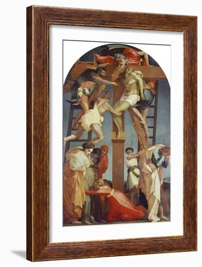 Descent from the Cross, 1521-Rosso Fiorentino (Battista di Jacopo)-Framed Giclee Print