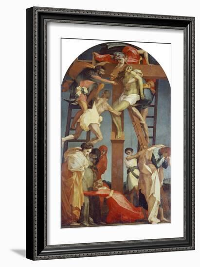 Descent from the Cross, 1521-Rosso Fiorentino (Battista di Jacopo)-Framed Giclee Print