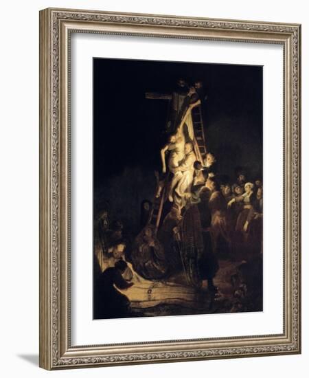 Descent from the Cross, 1634-Rembrandt van Rijn-Framed Giclee Print