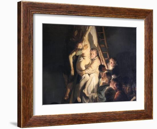 Descent from the Cross, 1634-Rembrandt van Rijn-Framed Giclee Print