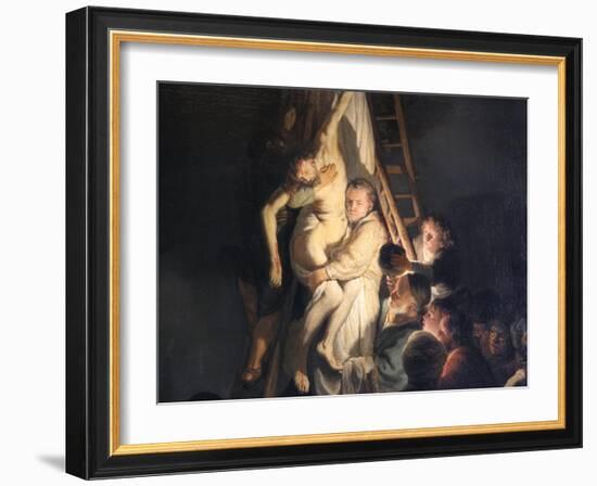 Descent from the Cross, 1634-Rembrandt van Rijn-Framed Giclee Print