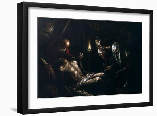 Descent from the Cross, 16th Century-Giacomo Bassano-Framed Giclee Print