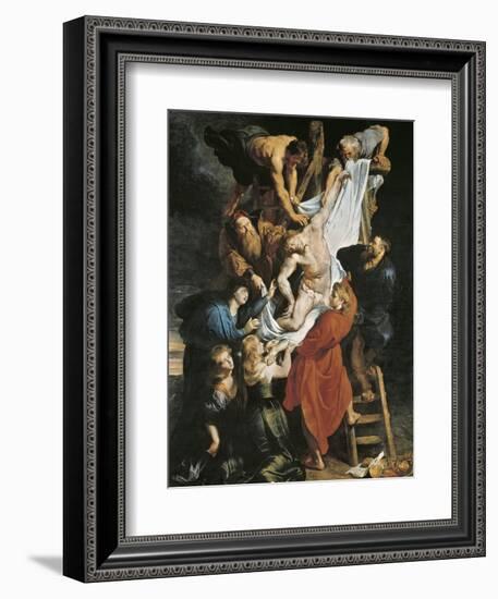 Descent from the Cross-Peter Paul Rubens-Framed Premium Giclee Print