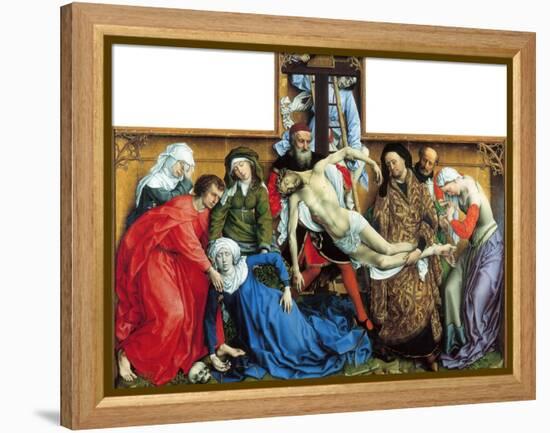 Descent from the Cross-Rogier van der Weyden-Framed Premier Image Canvas