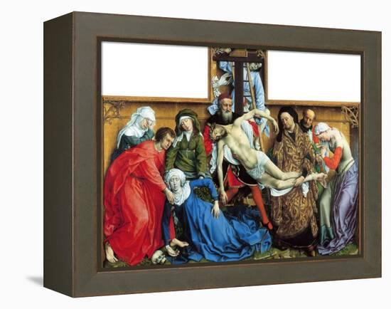 Descent from the Cross-Rogier van der Weyden-Framed Premier Image Canvas