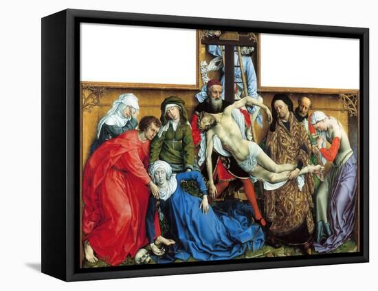 Descent from the Cross-Rogier van der Weyden-Framed Premier Image Canvas