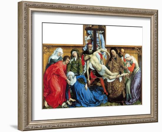 Descent from the Cross-Rogier van der Weyden-Framed Giclee Print