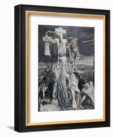 Descent from the Cross-James Tissot-Framed Giclee Print