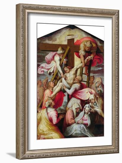 Descent from the Cross-Taddeo Zuccaro-Framed Giclee Print