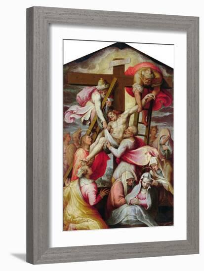 Descent from the Cross-Taddeo Zuccaro-Framed Giclee Print