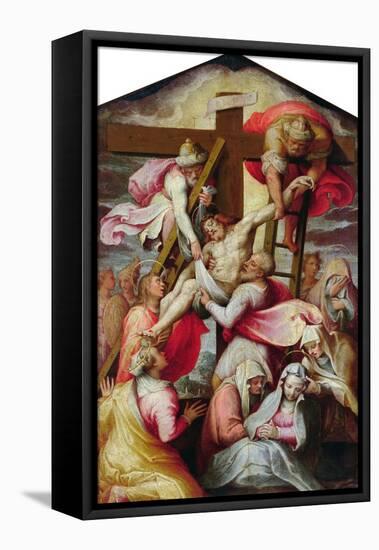 Descent from the Cross-Taddeo Zuccaro-Framed Premier Image Canvas