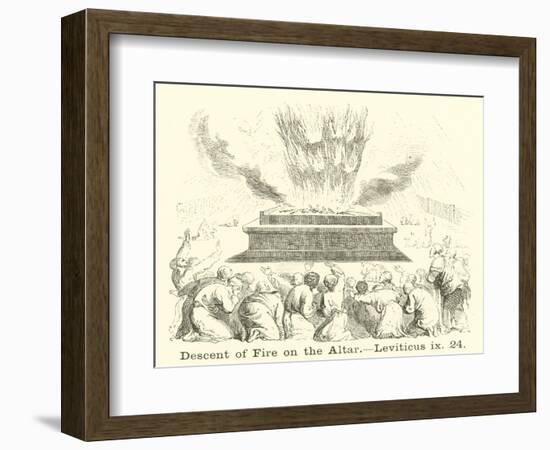 Descent of Fire on the Altar, Leviticus, IX, 24-null-Framed Giclee Print