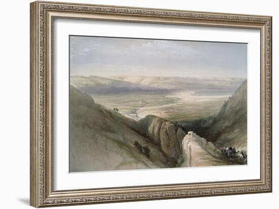 Descent to the Valley of Jordan-David Roberts-Framed Giclee Print