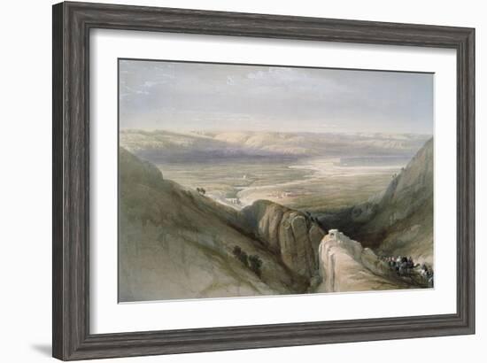 Descent to the Valley of Jordan-David Roberts-Framed Giclee Print