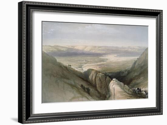 Descent to the Valley of Jordan-David Roberts-Framed Giclee Print