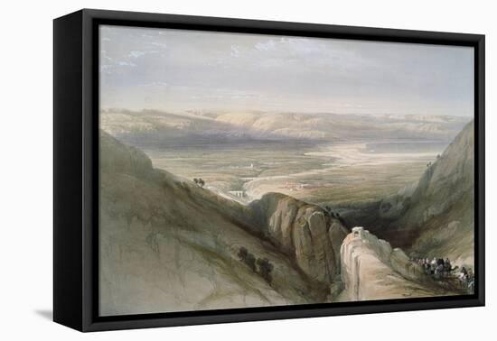 Descent to the Valley of Jordan-David Roberts-Framed Premier Image Canvas