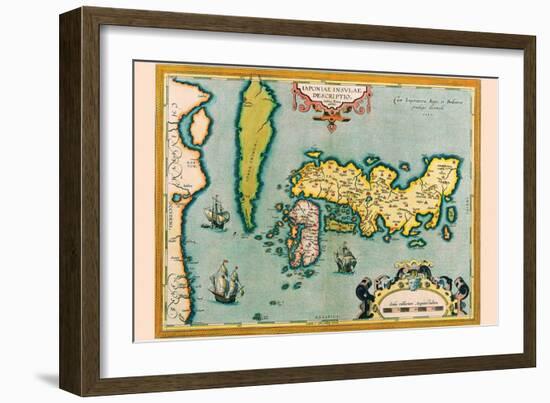 Description of the Japanese Islands-Abraham Ortelius-Framed Art Print