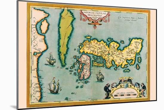 Description of the Japanese Islands-Abraham Ortelius-Mounted Art Print