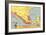 Descriptive Map of Mexico-null-Framed Art Print