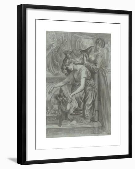 Desdemona's Death Song, 1875-1880-Dante Gabriel Rossetti-Framed Premium Giclee Print