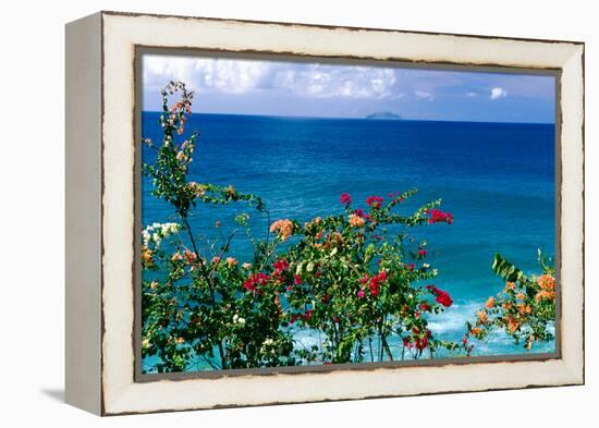 Desecheo Island View, Rincon, Puerto Rico-George Oze-Framed Premier Image Canvas