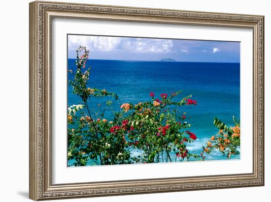 Desecheo Island View, Rincon, Puerto Rico-George Oze-Framed Photographic Print