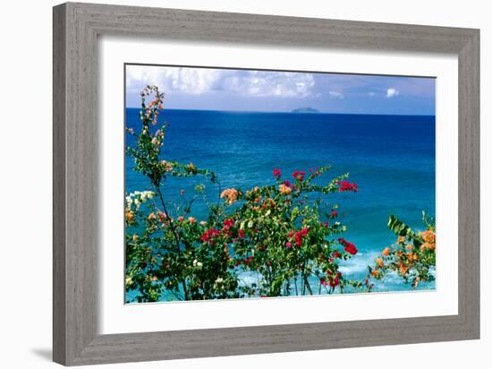 Desecheo Island View, Rincon, Puerto Rico-George Oze-Framed Photographic Print