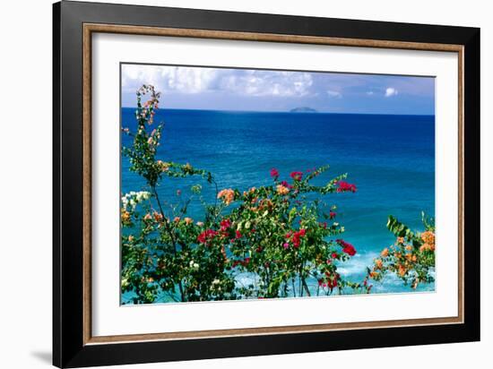 Desecheo Island View, Rincon, Puerto Rico-George Oze-Framed Photographic Print