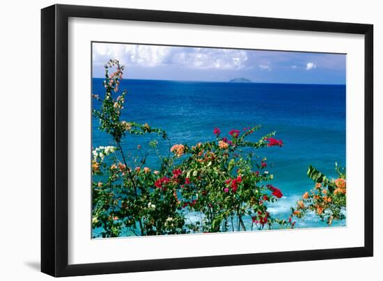 Desecheo Island View, Rincon, Puerto Rico-George Oze-Framed Photographic Print