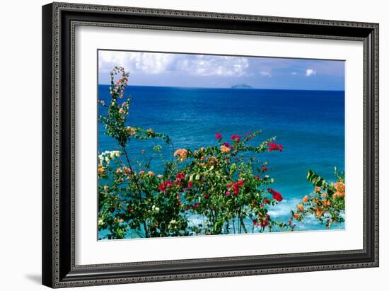 Desecheo Island View, Rincon, Puerto Rico-George Oze-Framed Photographic Print