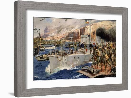 Desembarco De Alhucemas Con Miguel Primo De Rivera Al Mando, 1929-Jose Moreno carbonero-Framed Giclee Print